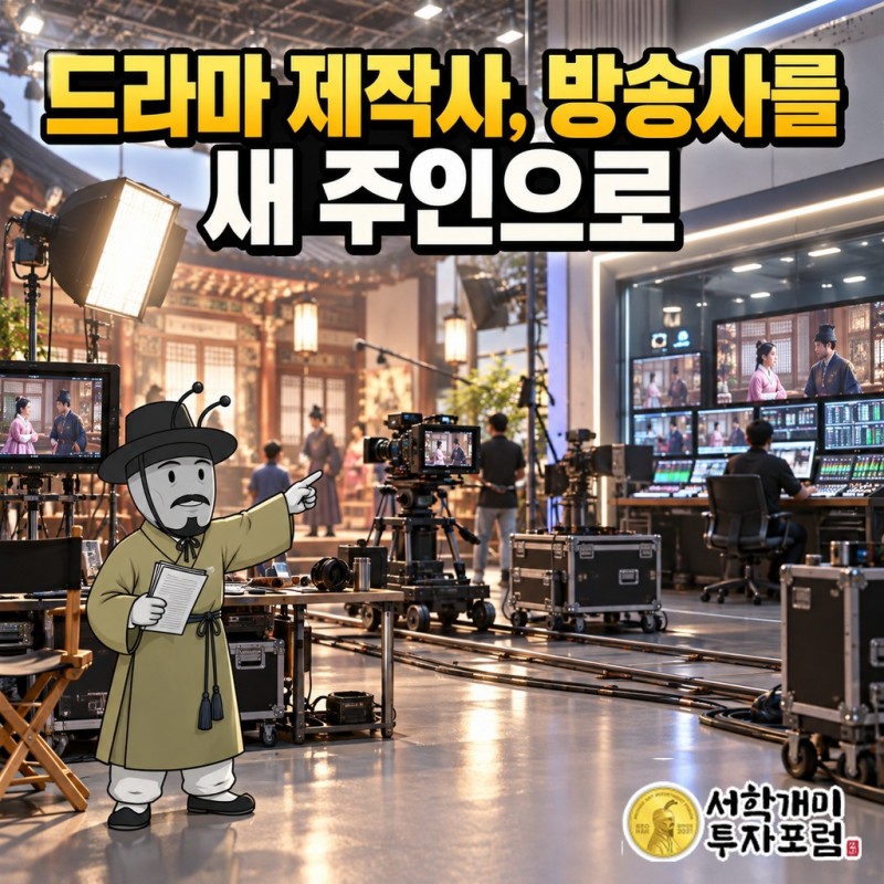 드라마 재벌집 막내아들을 만든 제작사 아티스트스튜디오의 최대주주가 창업자에서 이정재 측, 다시 MBN으로 옮겨 가는 흐름을 보여 주는 표지