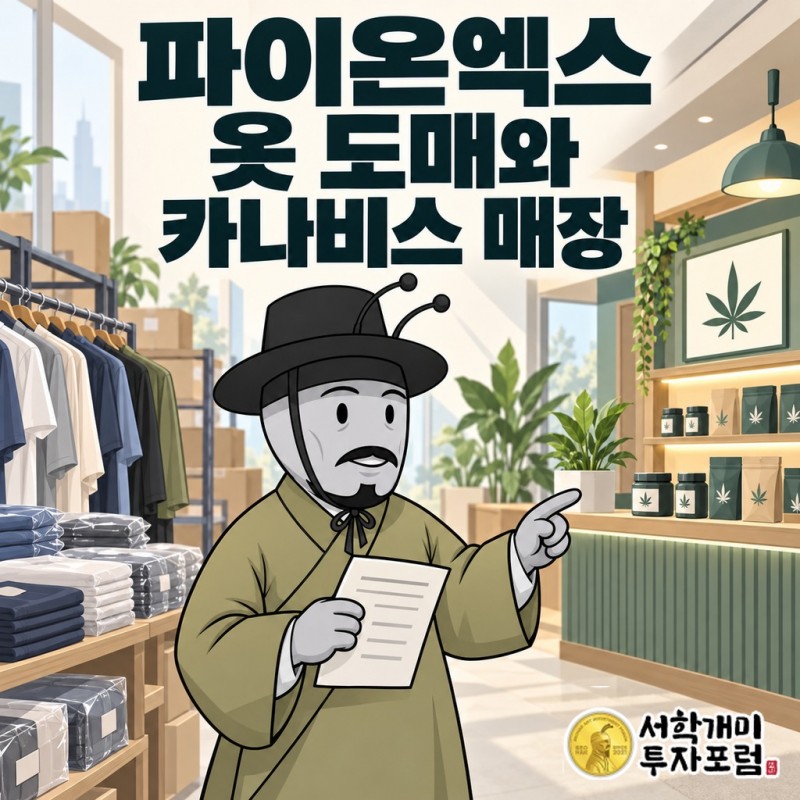 파이온엑스의 과거 타이어 사업에서 현재 의류 도매와 로스앤젤레스 로열그린스 매장으로 이어지는 사업 변화