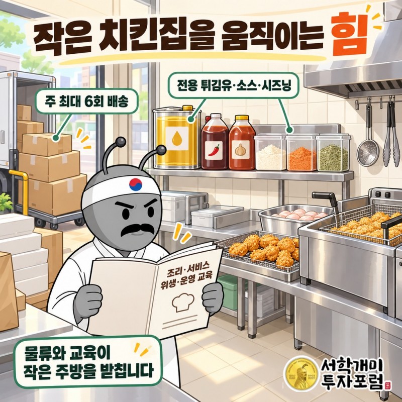 후참잘 본사가 식재료와 조리 교육을 가맹점에 공급하고 가맹점이 손님에게 치킨을 판매하는 두 거래의 차이