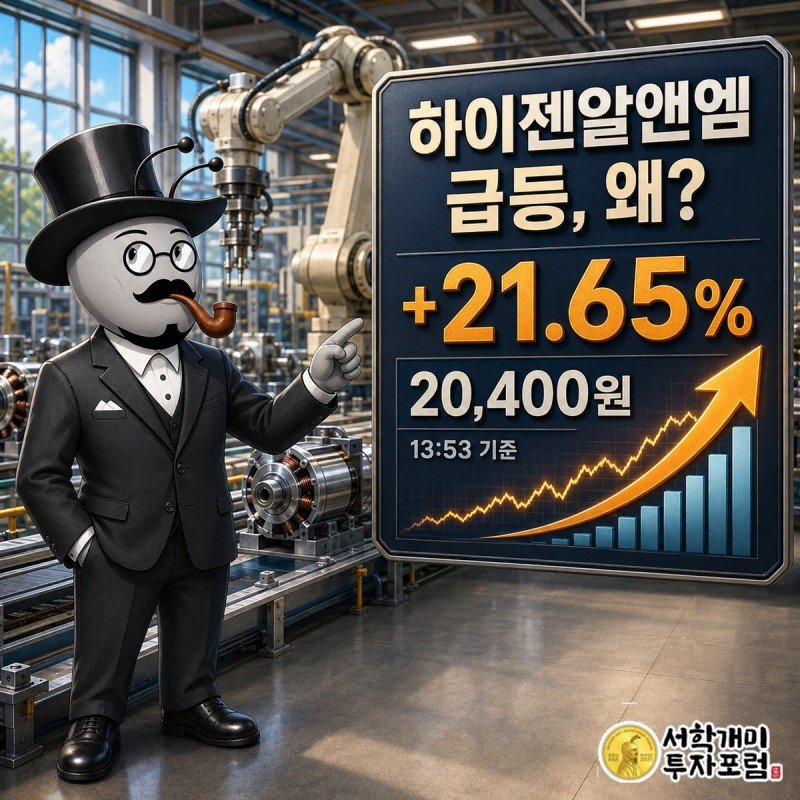 하이젠알앤엠 장중 급등 배경을 살펴보는 오늘 이 종목 왜 커버