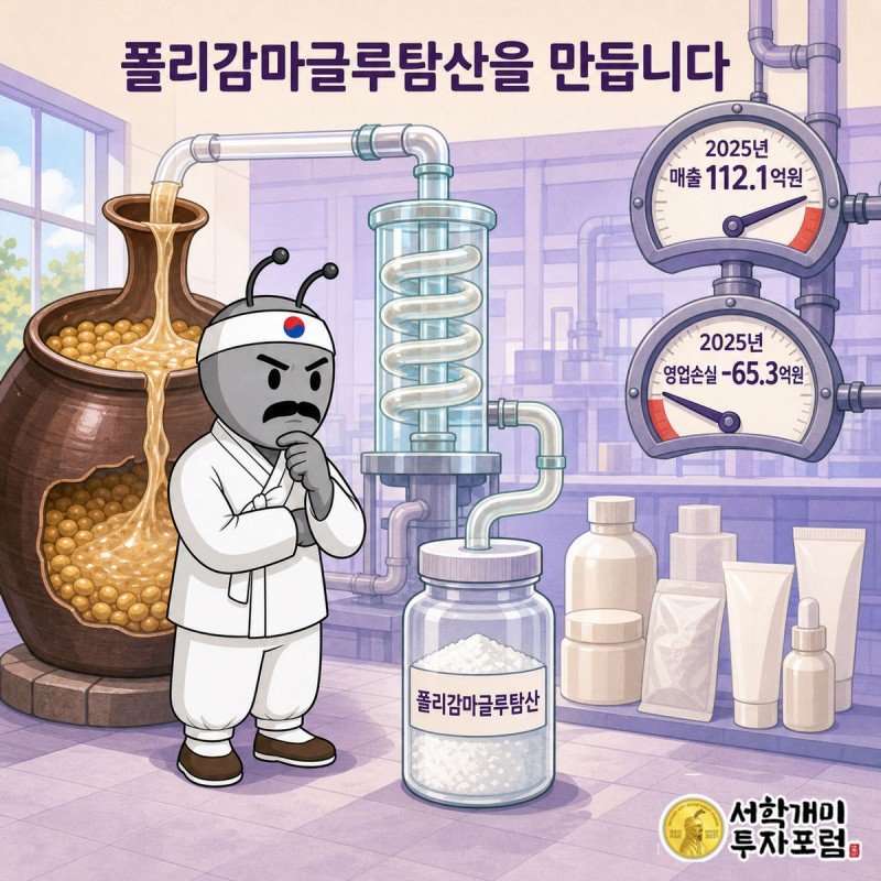 폴리감마글루탐산 사업 — 매출 112.1억원, 영업손실 65.3억원