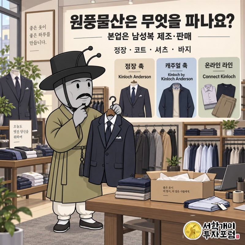 Kinloch Anderson 정장과 Connect Kinloch 캐주얼의 판매 경로 및 제품·상품 매출 구조