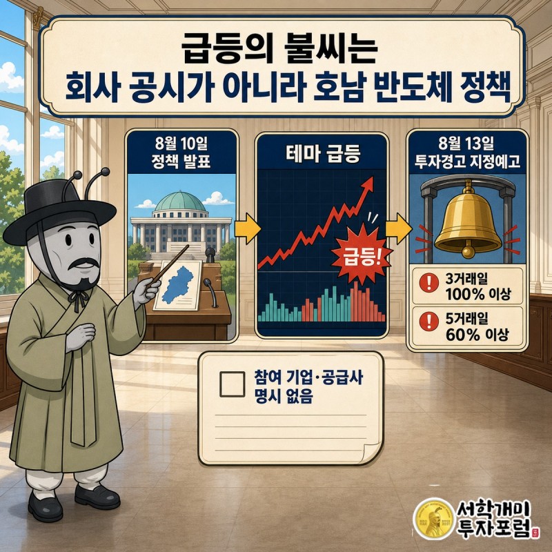 호남 반도체 클러스터 정책 발표에서 금호전기 주가 테마로 번진 흐름