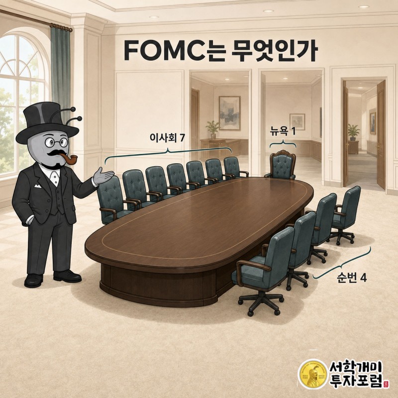 이사회와 지역 은행 대표들이 각자 점 하나씩 찍어 도표에 올려놓는 장면