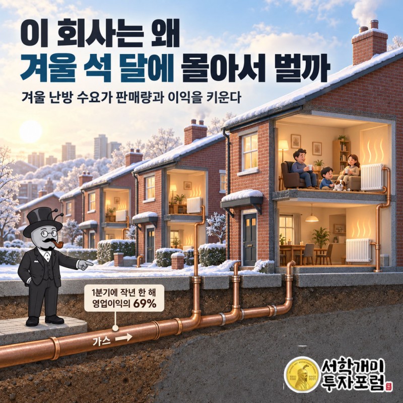 가스 원료비는 그대로 통과하고 공급비용만 삼천리 몫으로 남는 요금 구조 이미지
