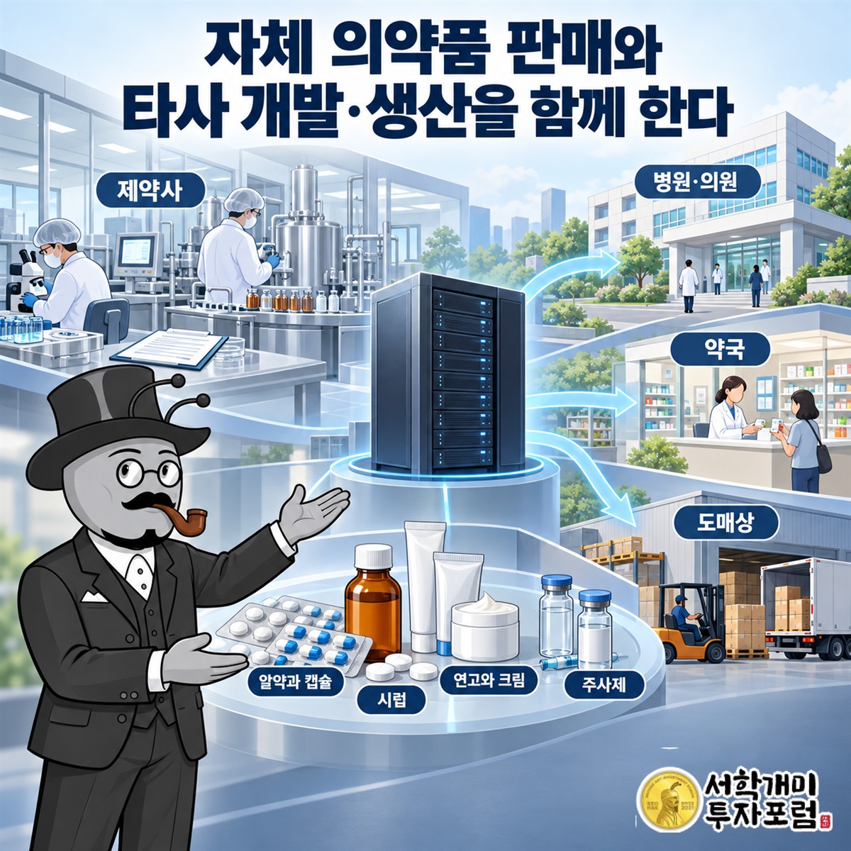 병원과 약국에 의약품을 공급하고 제약사에는 개발·생산 서비스를 제공하는 신일제약