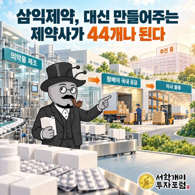 삼익제약의 의약품 제조와 팜베이의 국내 공급, 추진 중인 타사 물류 사업을 연결한 커버