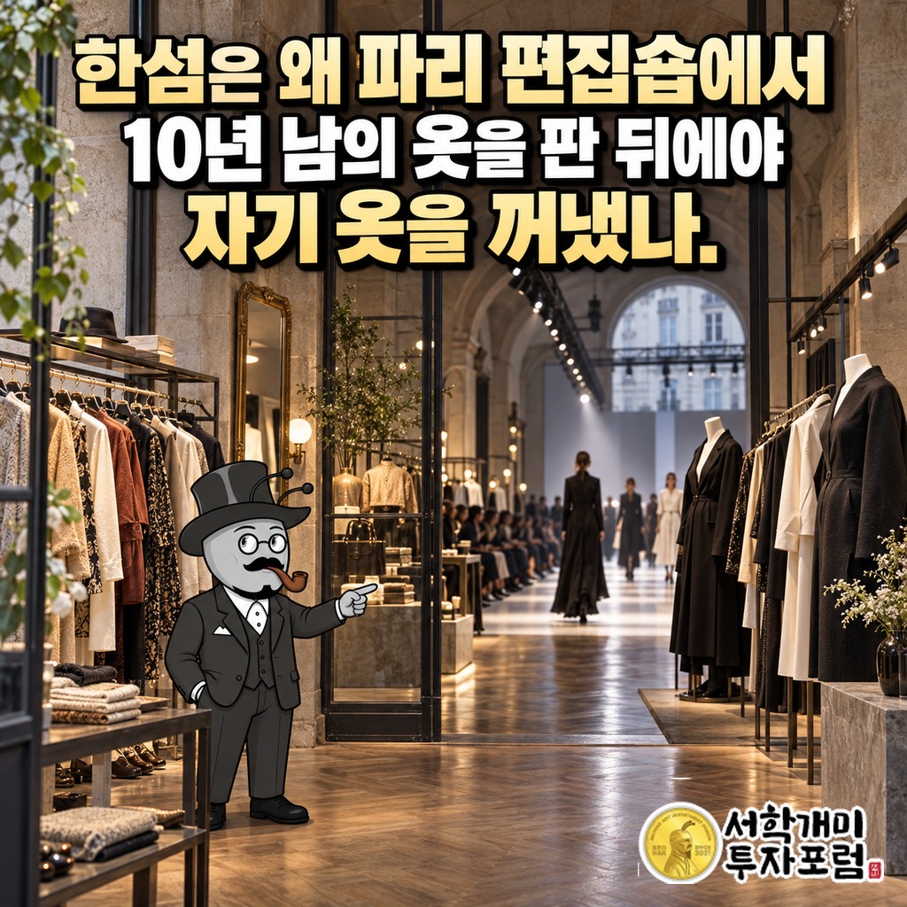 한섬 타임이 파리패션위크 공식 캘린더에 오르기까지 13년을 담은 표지