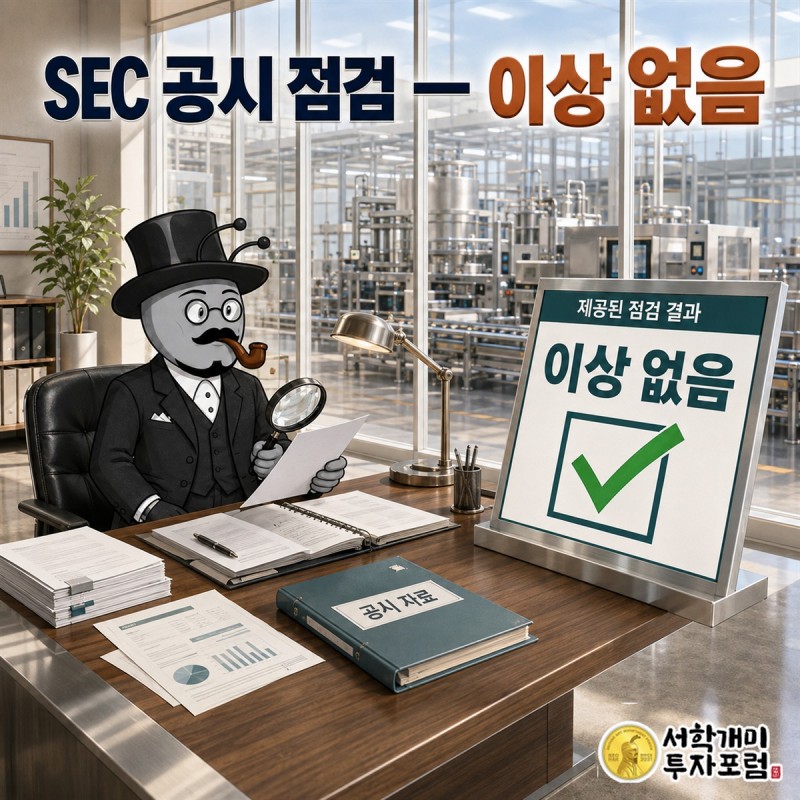 쎄니트의 제공된 실적 자료와 추가로 확인할 공시 항목을 구분한 점검 장면