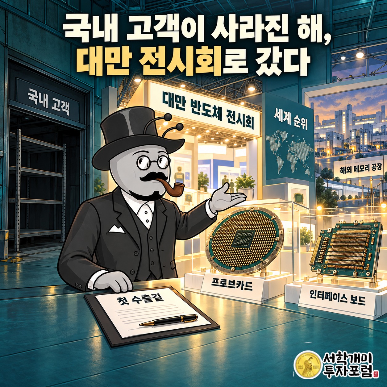 1998년 외환위기 때 국내 고객을 잃고 대만 반도체 전시회에서 첫 수출길을 연 티에스이의 이력과 세계 순위