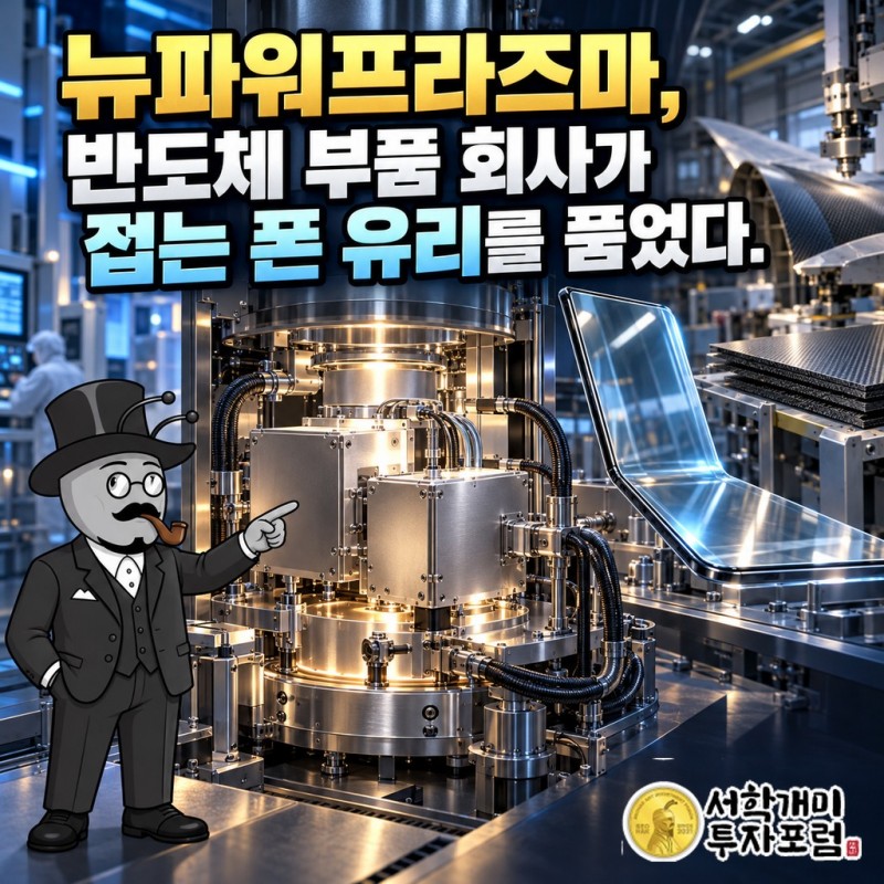 반도체 장비 속 부품 상자에서 폴더블폰 유리와 우주 소재로 뻗어 나가는 뉴파워프라즈마 그룹 구조