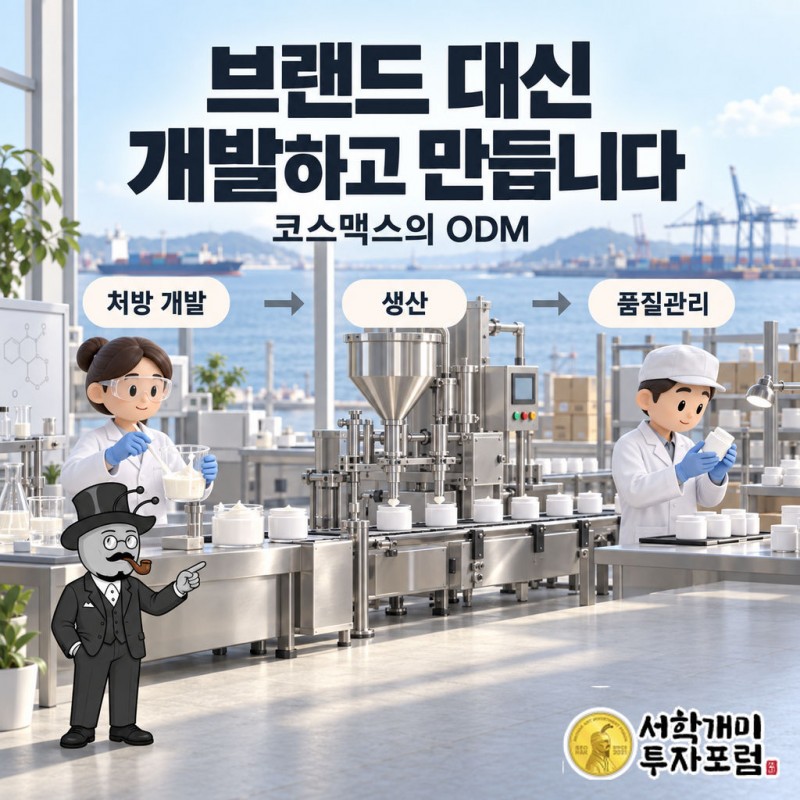 화장품 수출 네 개 중 한 개가 코스맥스 공장을 거치지만 제품에는 브랜드 이름만 붙는 모습