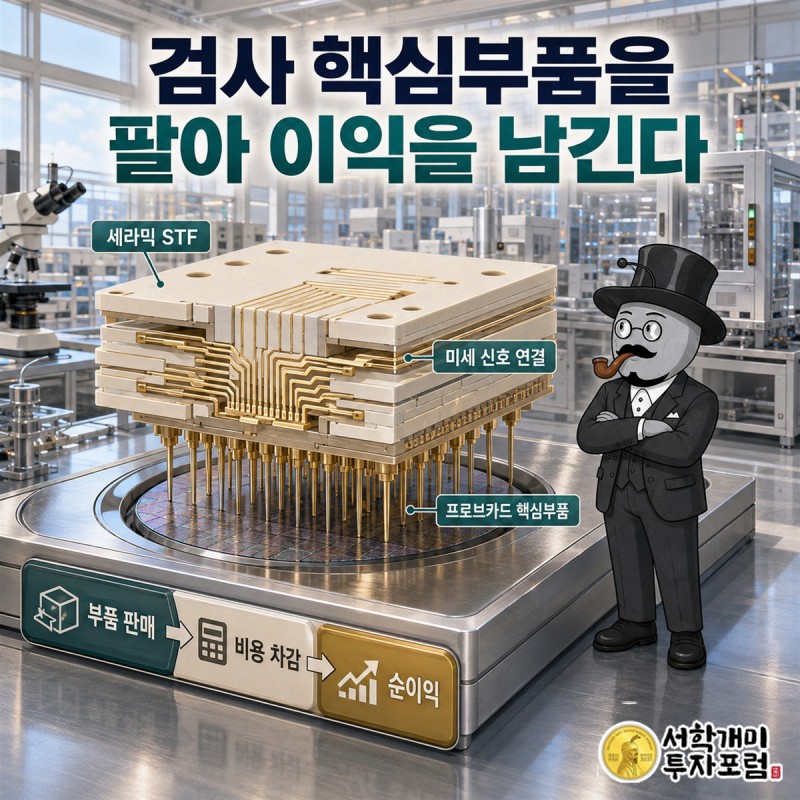부품 판매로 생긴 매출에서 사업 비용을 거쳐 영업이익으로 이어지는 돈의 흐름