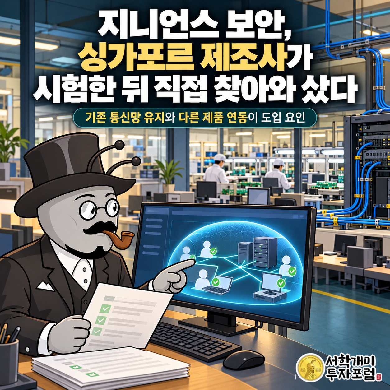 싱가포르 제조사가 직접 찾아와 구매한 지니언스 보안의 도입 과정과 기존 통신망을 유지하는 특징