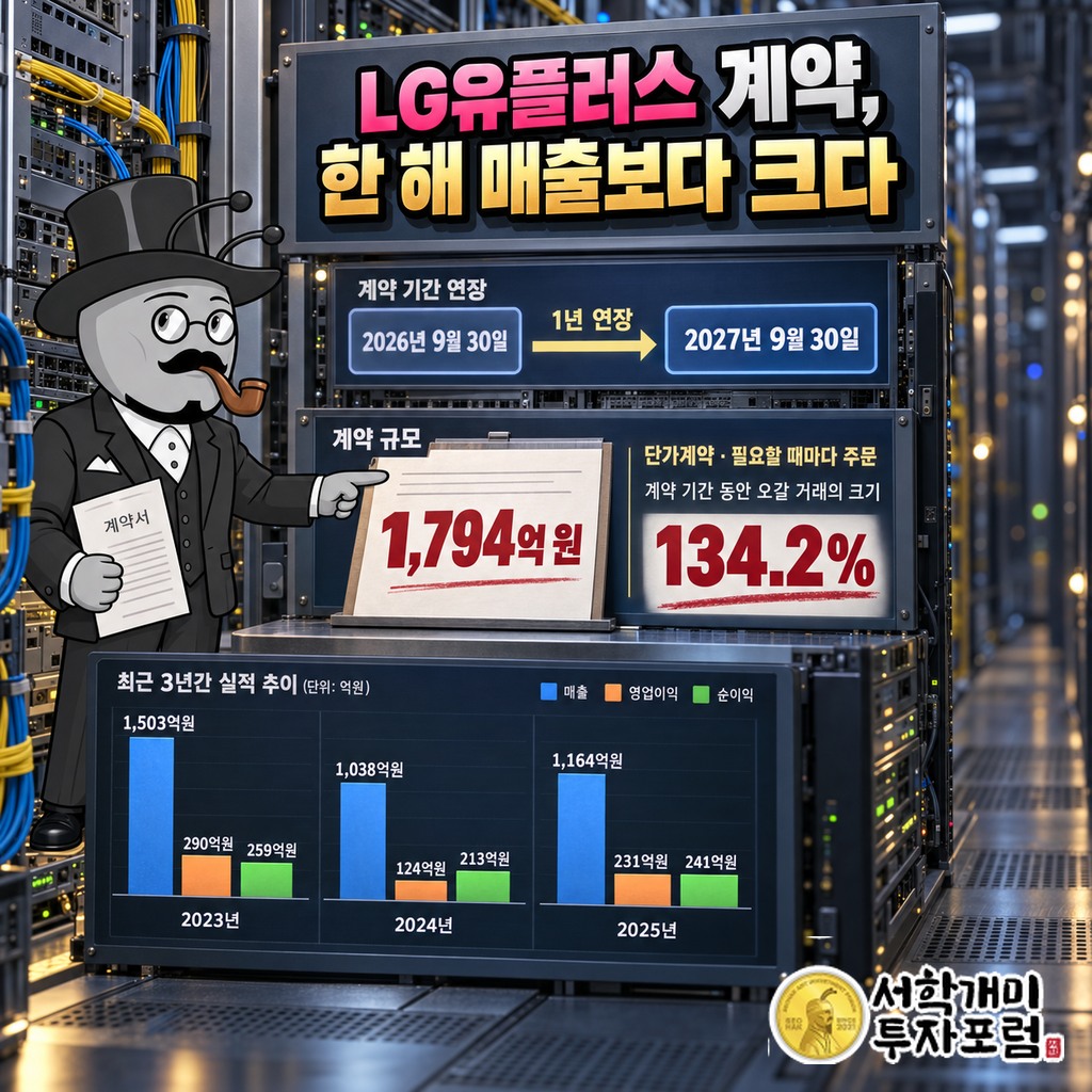 LG유플러스 가입자망 EPON·스위치 단가계약 1,794억 원이 2027년 9월 30일까지 1년 늘어난 과정