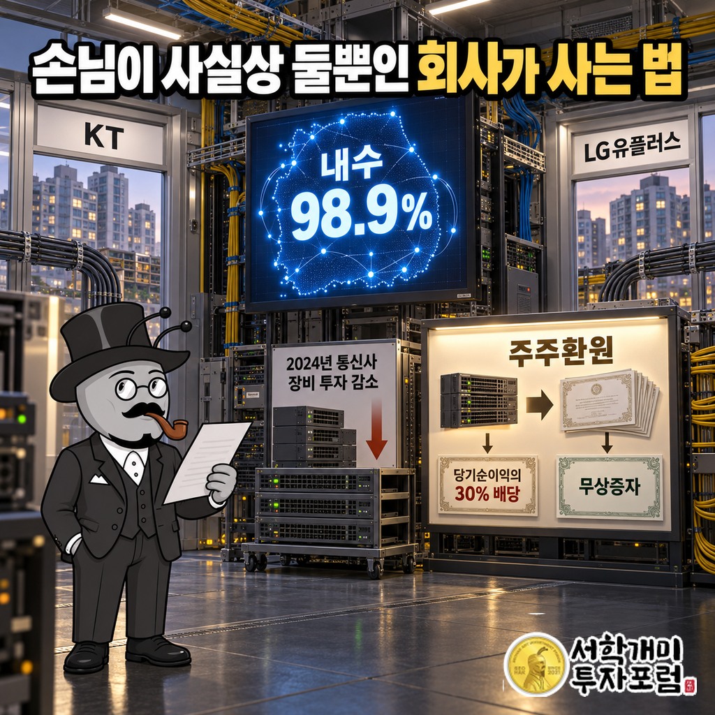 유비쿼스 매출 98.9% 내수 구조와 2024년 5G 투자 마무리 뒤 내놓은 배당·무상증자 대책