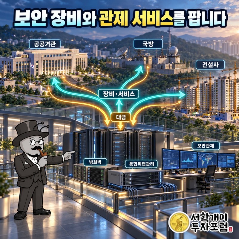 공공기관·국방·건설사가 엑스게이트의 보안 장비와 관제 서비스를 사는 돈의 흐름