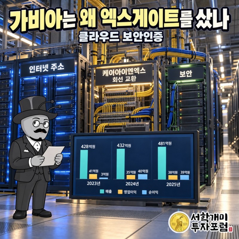 가비아·케이아이엔엑스·엑스게이트가 인터넷 주소·회선 교환·보안을 나눠 맡는 구조