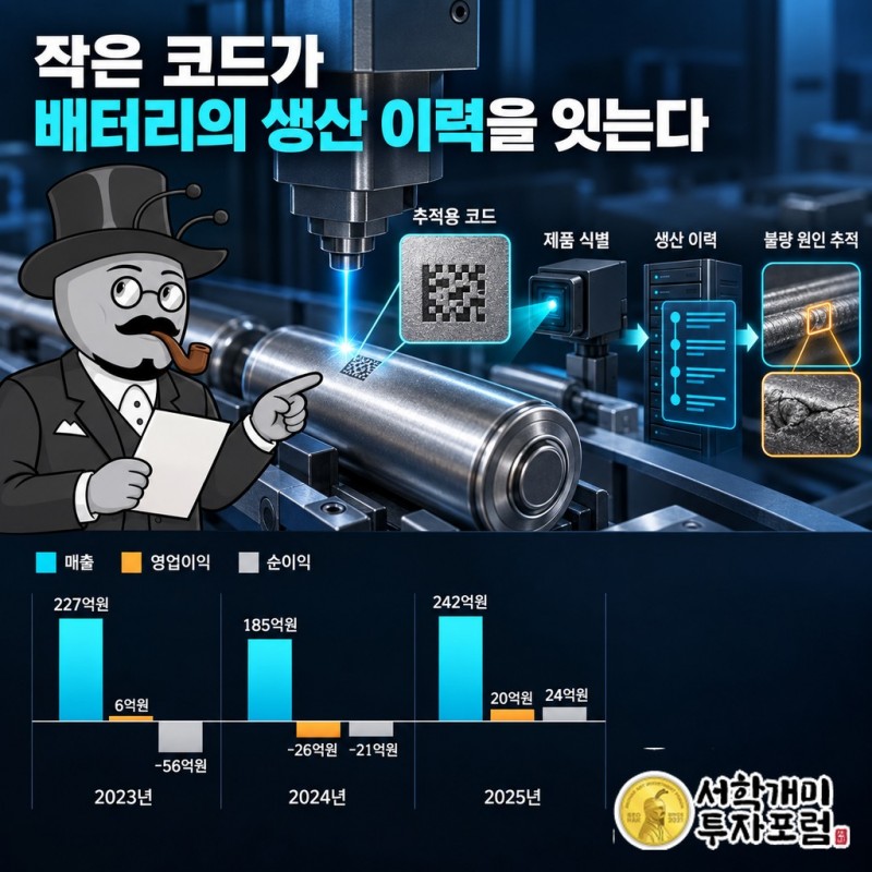 배터리 셀에 새긴 추적용 코드가 제품 식별과 불량 원인 추적의 단서로 쓰이는 과정