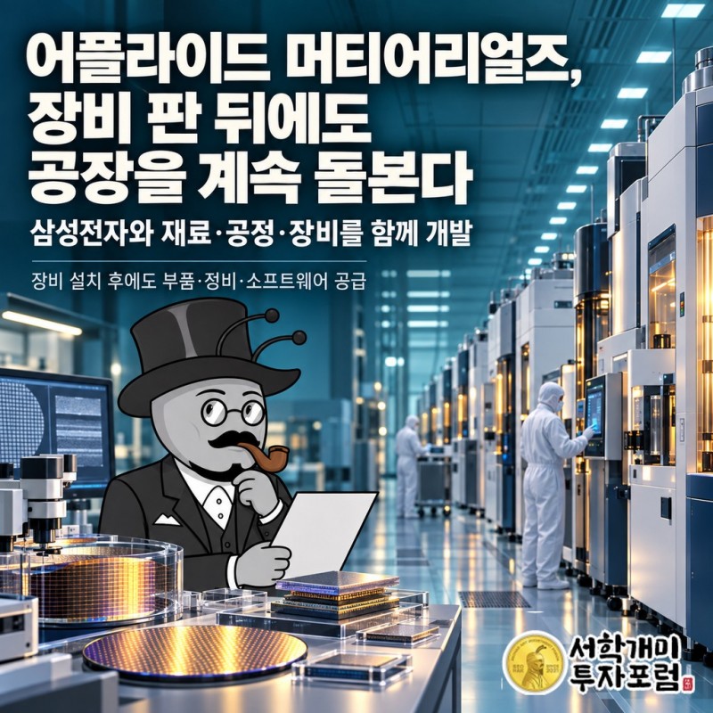 어플라이드 머티어리얼즈가 삼성전자와 반도체 제조법부터 함께 개발하는 관계