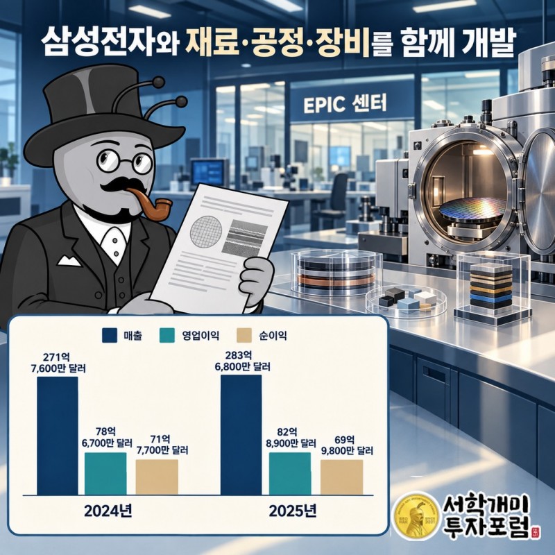 삼성전자와 EPIC 센터에서 재료·공정·장비를 공동 개발하는 협력