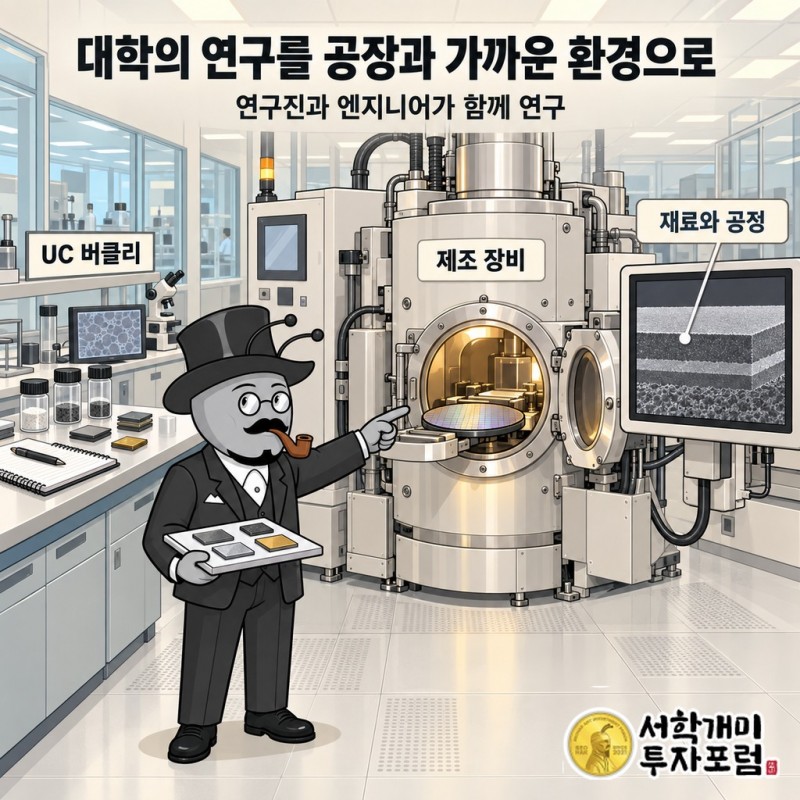 UC 버클리 연구진과 기업 엔지니어가 제조 환경에 가까운 장비에서 재료를 시험하는 과정