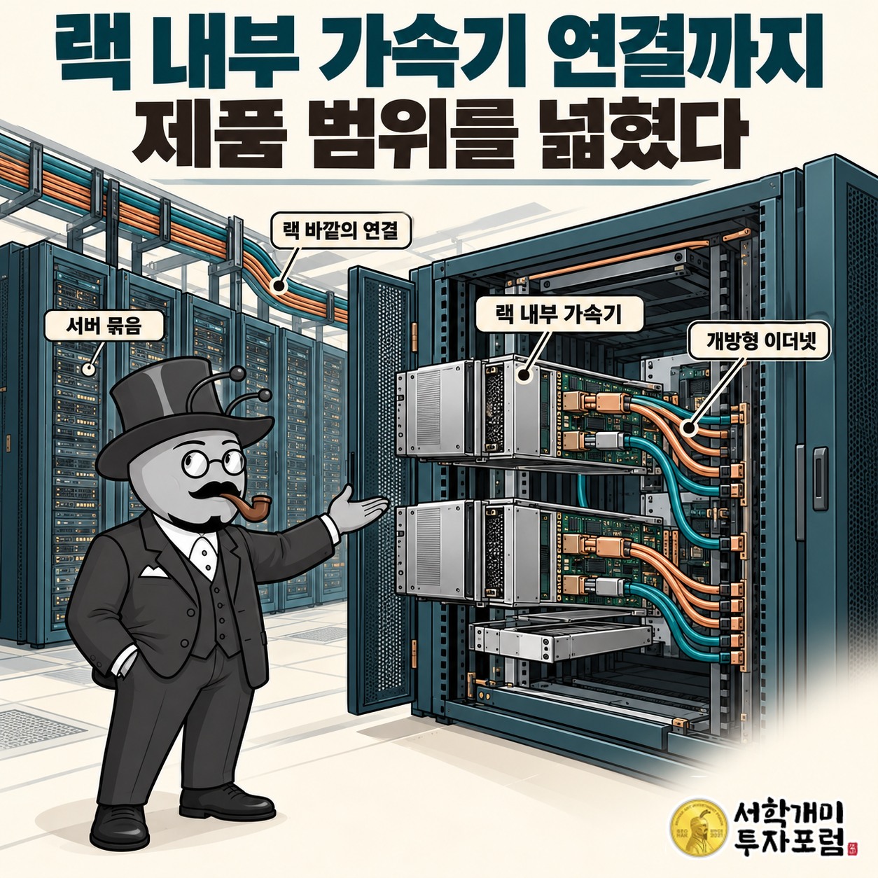 서버 묶음 사이에서 AI 랙 내부 가속기까지 넓어진 이더넷 연결 범위