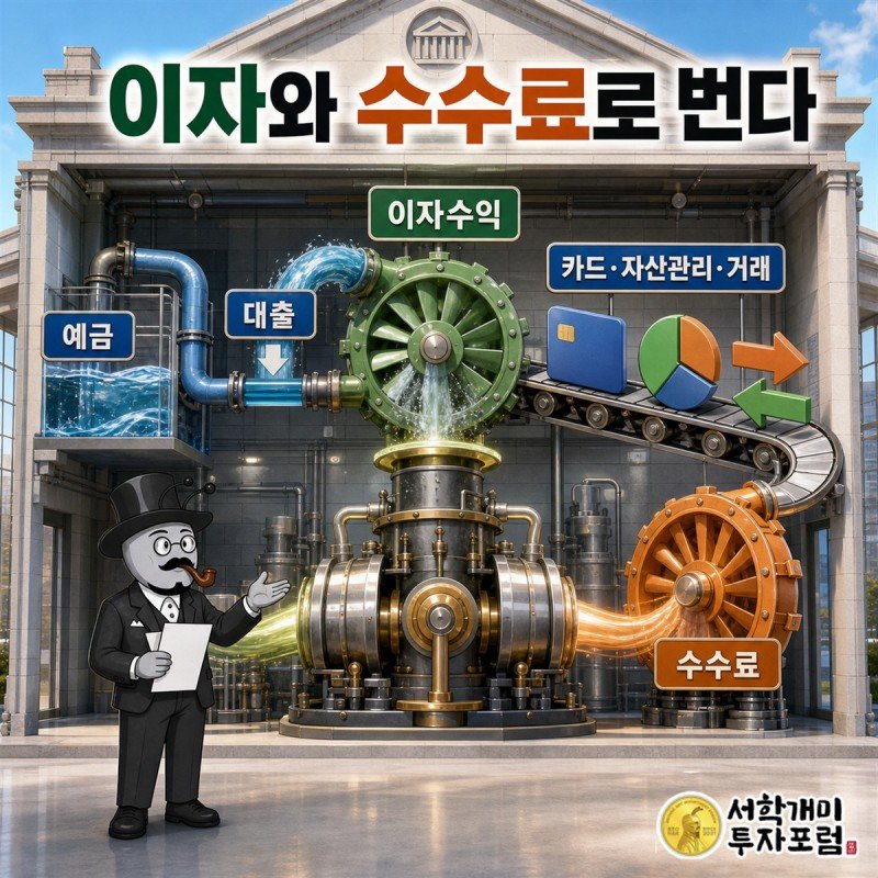 예대마진과 수수료 수익으로 돈이 흐르는 뱅크오브아메리카 사업 구조
