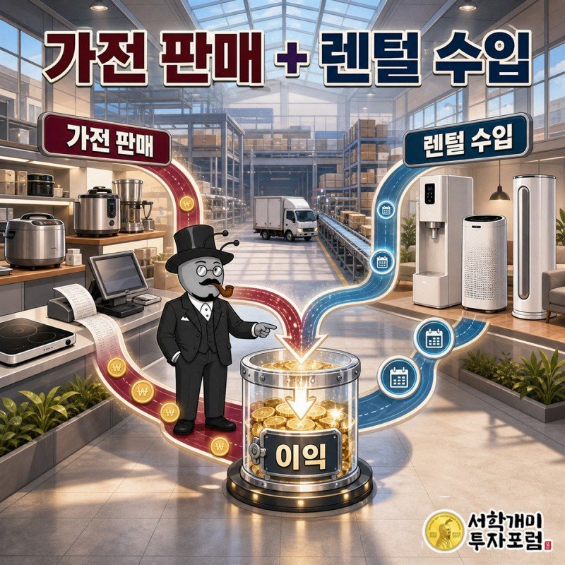가전 판매와 렌털 수입이 함께 만드는 쿠쿠홀딩스 이익 구조