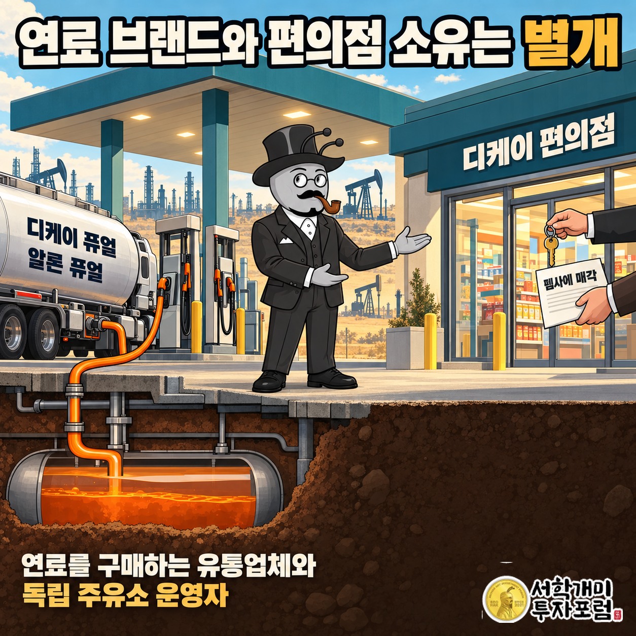 DK Fuel과 Alon Fuel 연료 브랜드를 매각된 DK convenience 소매 브랜드와 구분한 설명