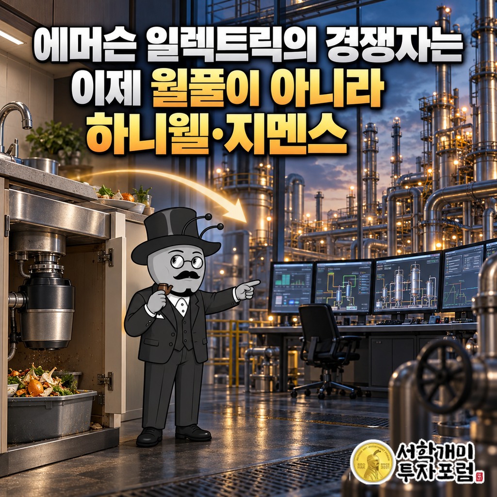 에머슨 일렉트릭이 음식물 분쇄기 사업을 팔고 공장 소프트웨어 회사로 바뀐 과정을 보여 주는 커버