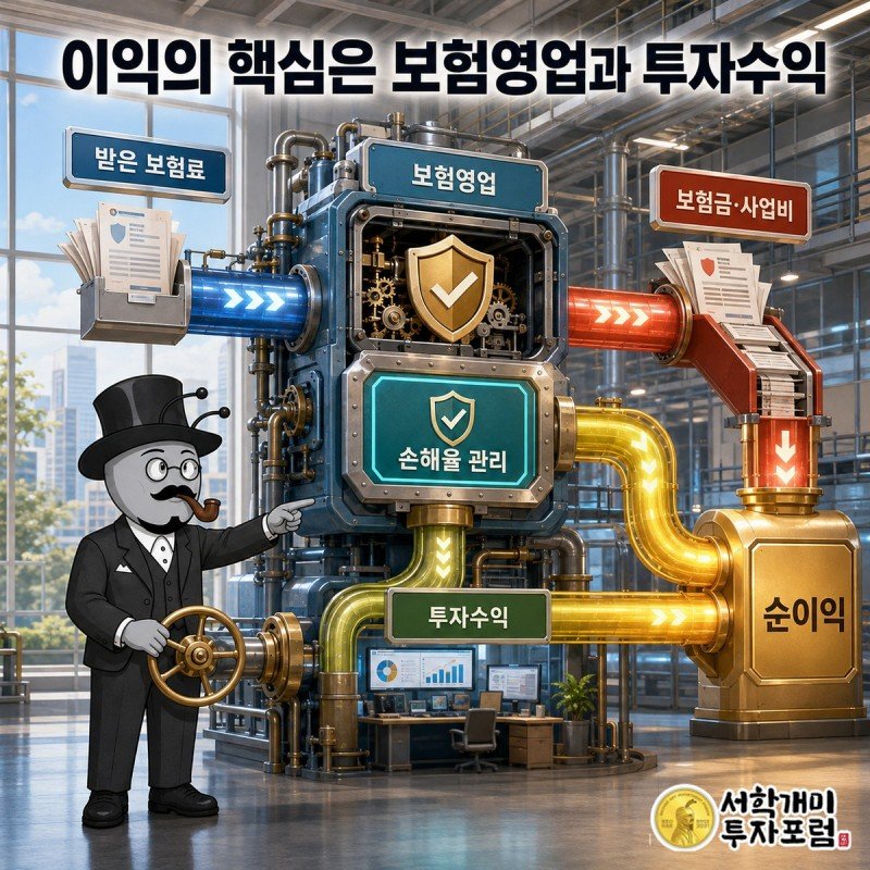 보험료 유입과 보험금 지급, 자금 운용이 맞물리는 현대해상 핵심 구조