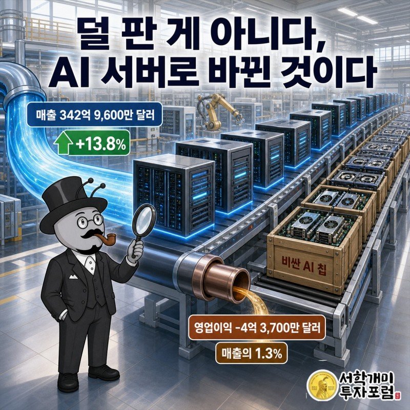 매출은 늘고 영업이익은 적자로 뒤집힌 대비