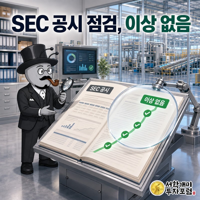 IES 홀딩스의 SEC 공시를 펼쳐 별도 위험 경고 없이 세 실적 항목의 증가 흐름을 점검하는 장면