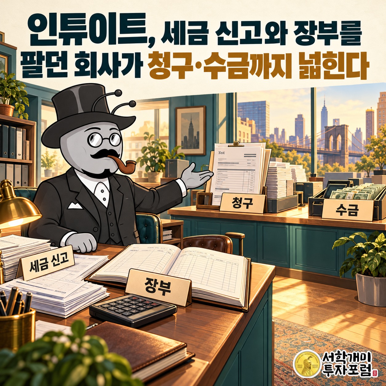 인튜이트의 세금 신고와 사업체 장부 관리가 청구·수금 업무 확장으로 이어지는 사업 구조