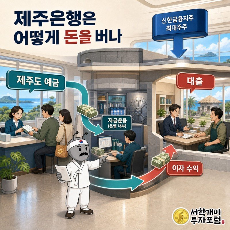 예금과 대출, 자금운용으로 이자 수익이 만들어지는 흐름