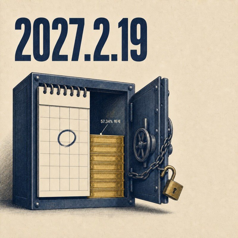 2027년 2월 19일 풀리는 의무보유 물량 57.34%