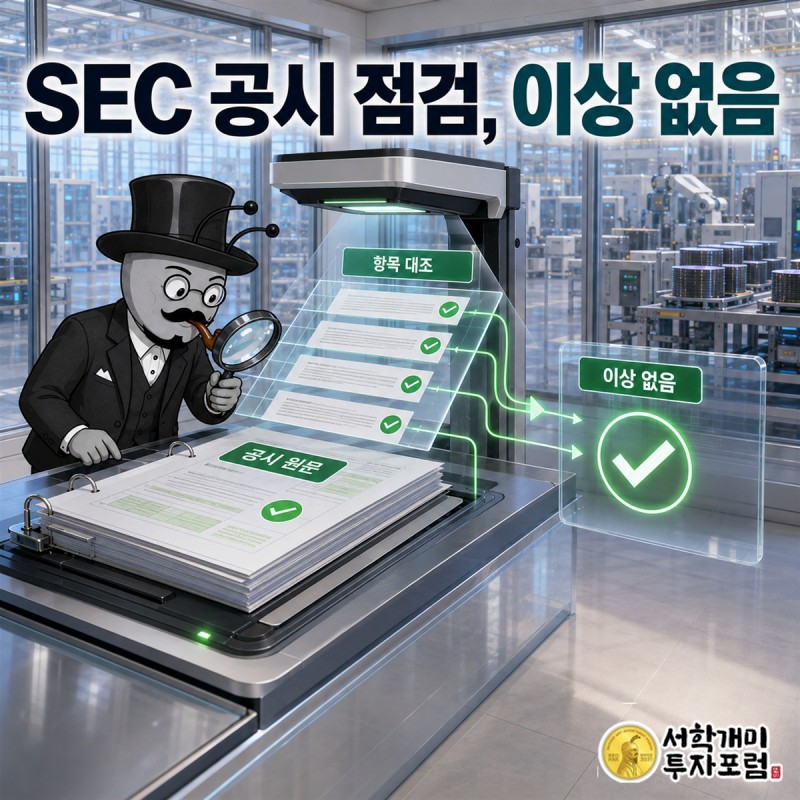 KLA의 SEC 공시에서 매출 성장과 두 이익 항목의 엇갈림, 연구개발비 증가를 차례로 점검하는 장면