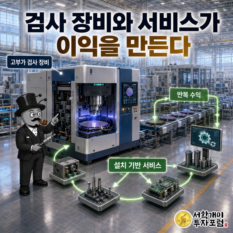 작은 공정 이상을 일찍 찾아 큰 생산 손실을 줄이고 검사 장비와 서비스 수요로 연결하는 KLA의 핵심 구조 장면