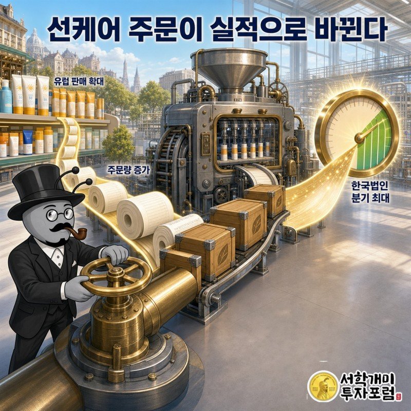 선케어 주문이 실적으로 이어지는 구조