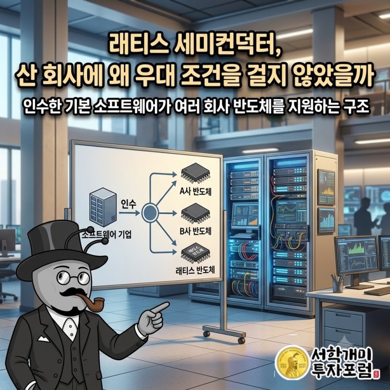 래티스 세미컨덕터가 인수한 기본 소프트웨어 사업이 여러 회사의 반도체를 지원하는 구조