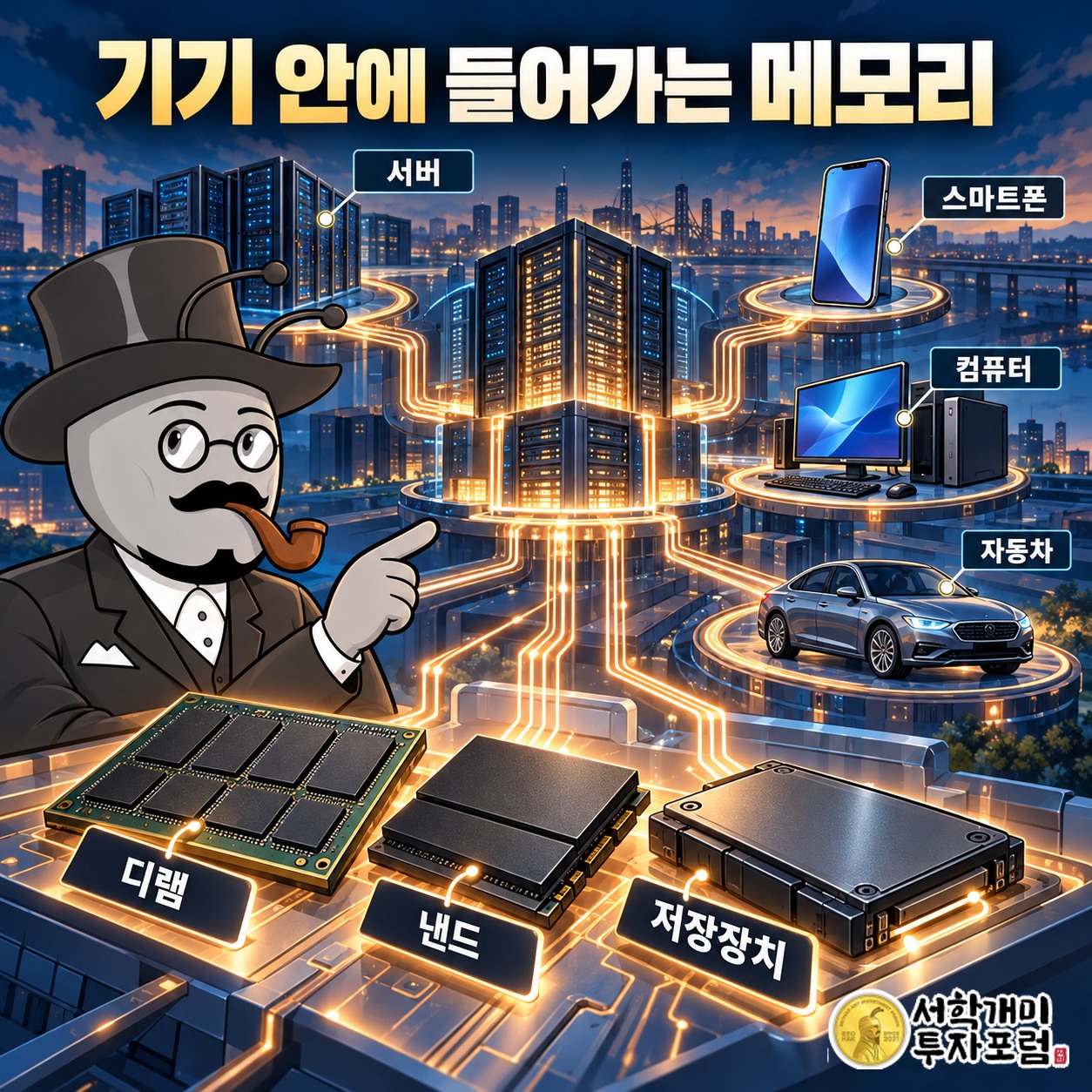 서버·스마트폰·PC·자동차 제조 고객에게 메모리를 공급하는 마이크론의 사업 구조