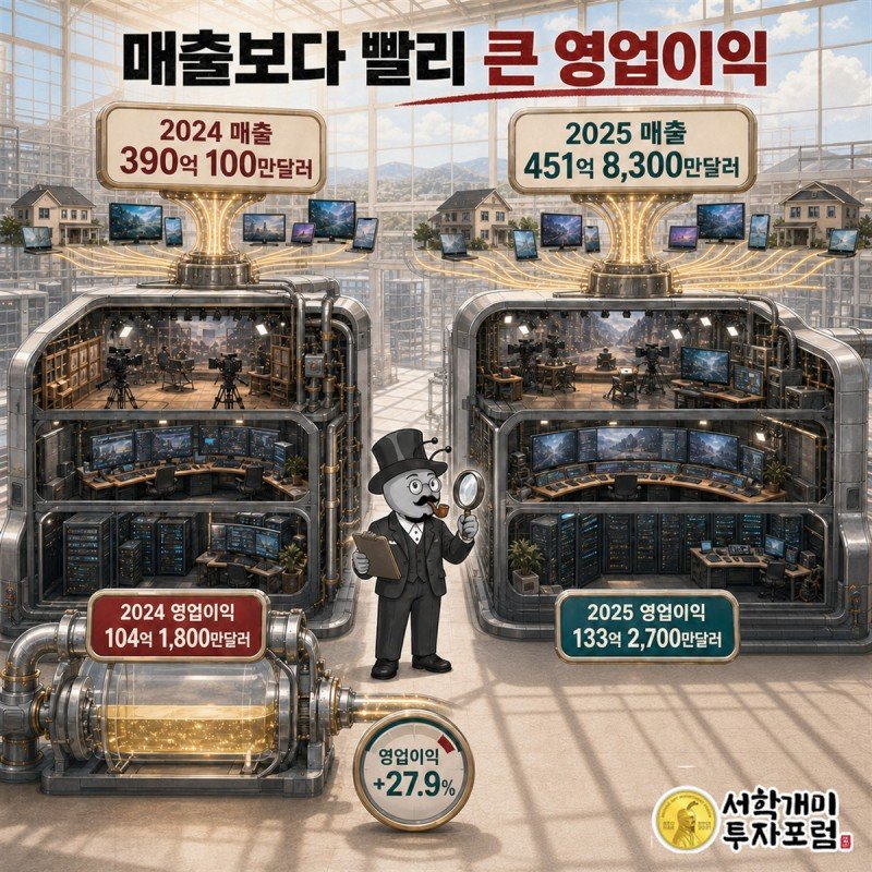 FY2024와 FY2025 매출 및 영업이익 비교