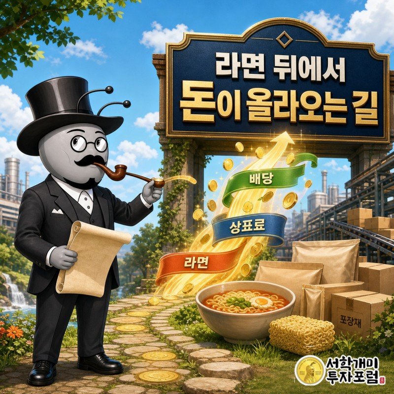농심과 율촌화학에서 농심홀딩스로 돈이 올라오는 구조를 보여 주는 농심홀딩스 기사 표지