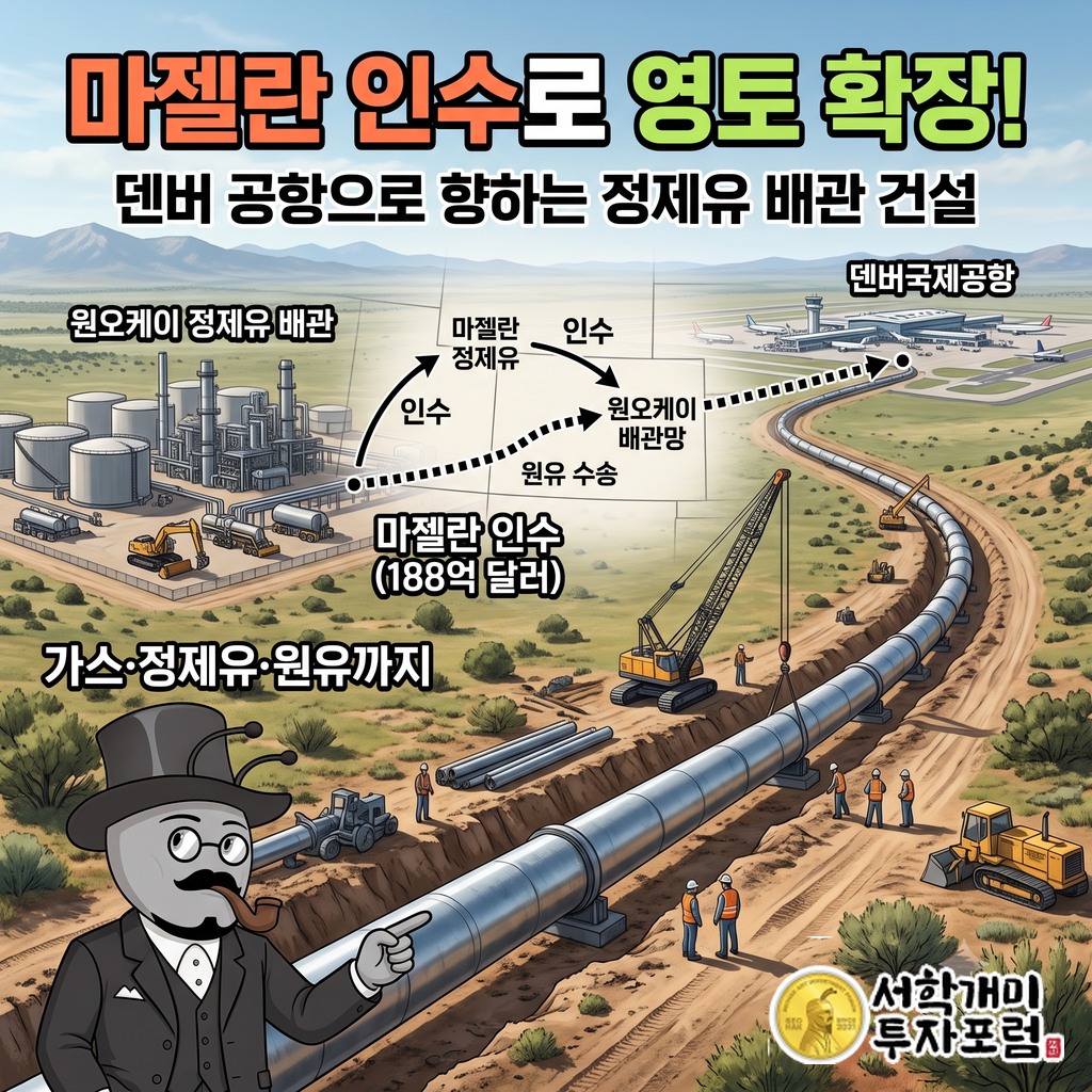 마젤란 인수로 더해진 정제유 수송 사업과 덴버국제공항으로 이어지는 배관 공사