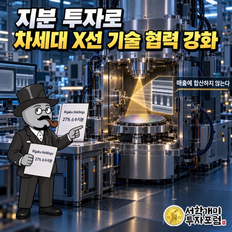 Rigaku Holdings의 소수지분 투자로 반도체 공정 제어용 차세대 X선 기술 협력을 강화한 내용