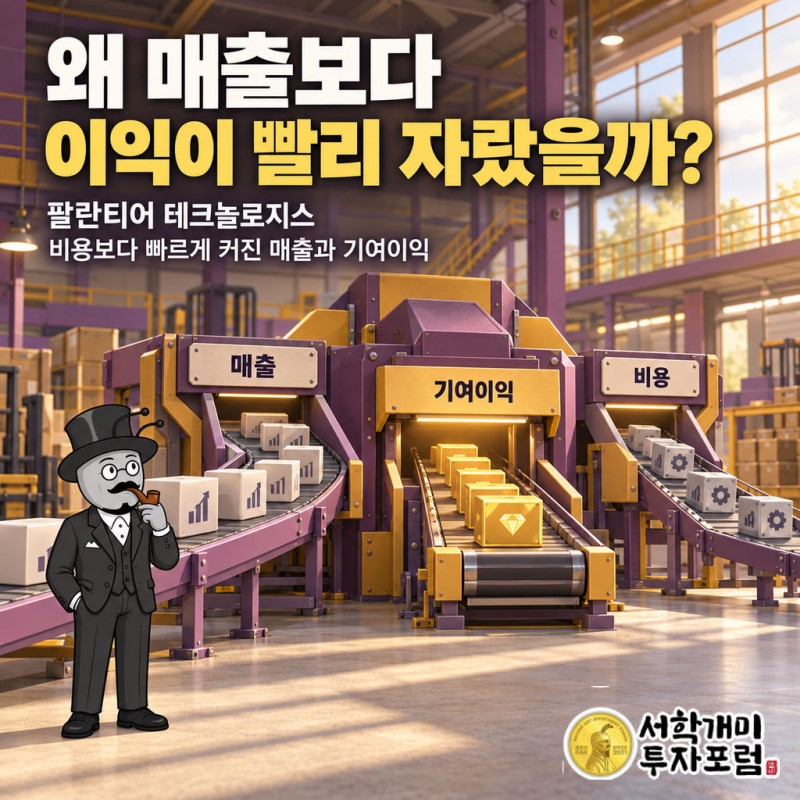 팔란티어의 정부 부문과 상업 부문, 두 매출 축을 나타낸 구조도