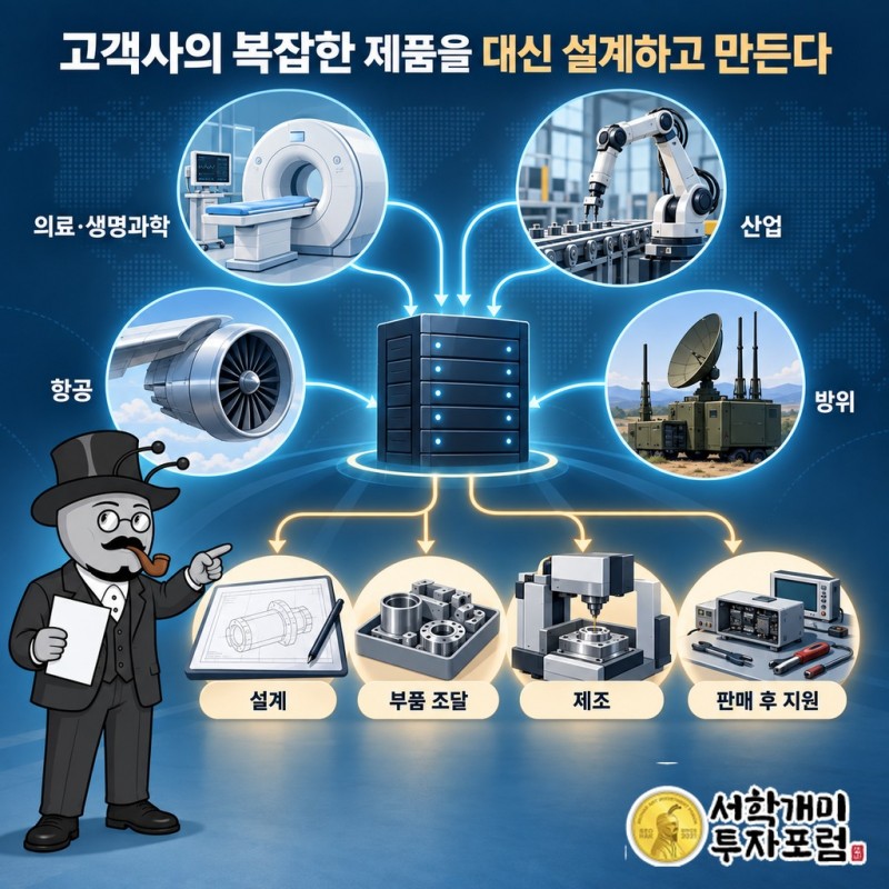 의료·산업·항공·방위 고객이 플렉서스에 설계와 부품 조달, 제조와 판매 후 서비스를 맡기는 사업 구조