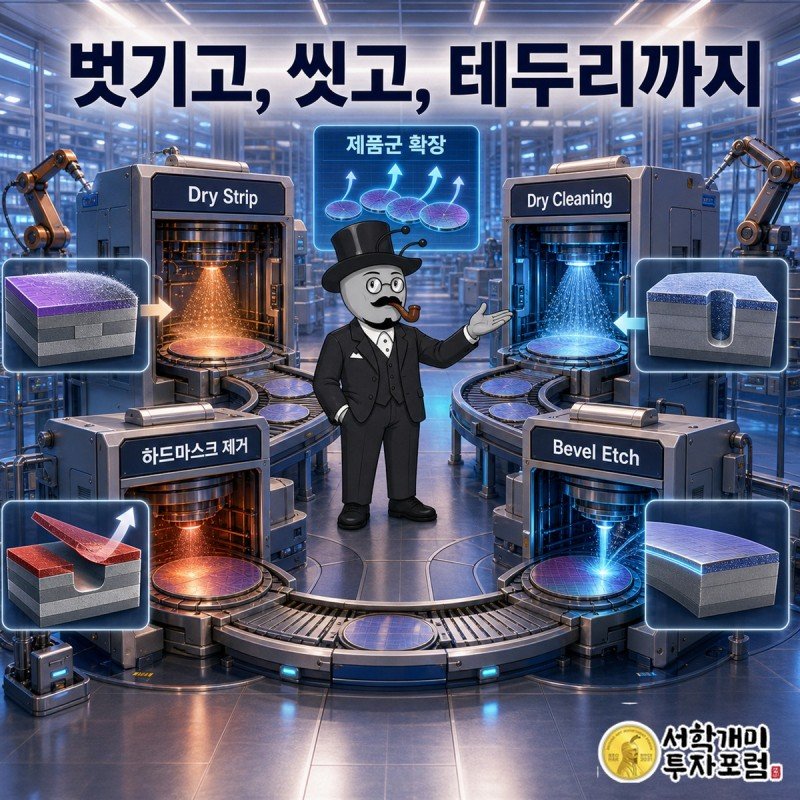 Dry Strip에서 세정·하드마스크 제거·베벨 식각으로 넓어지는 피에스케이 제품군