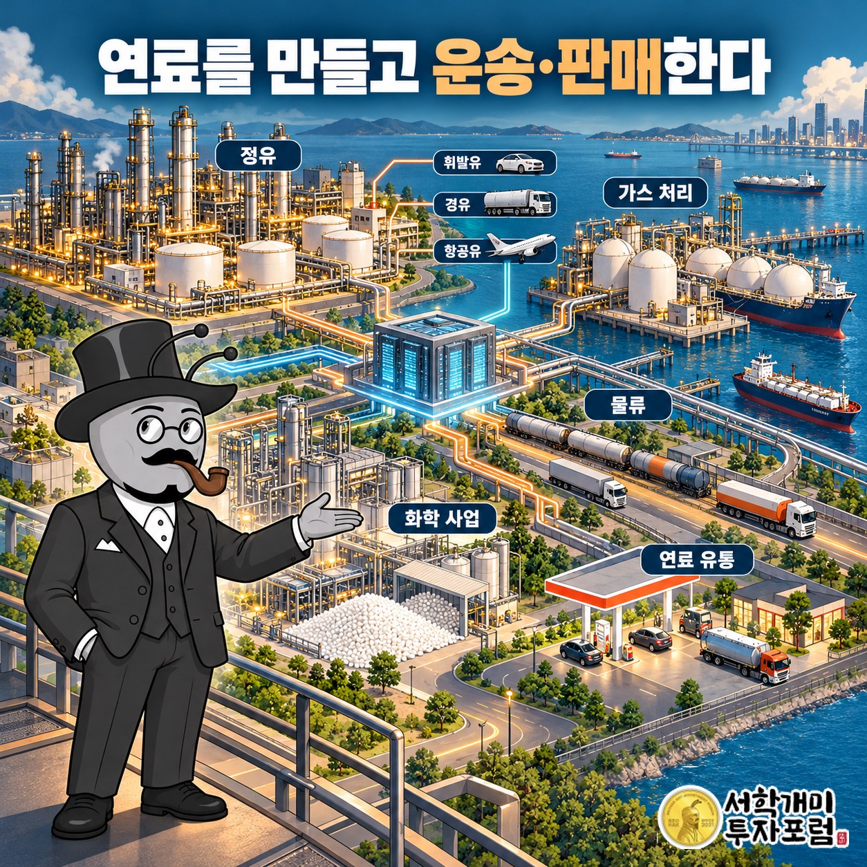 정유·가스 처리·물류·연료 유통과 CPChem 화학 사업으로 구성된 필립스 66의 사업 구조